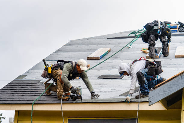 Professional Gutter Installation technician working in Phoenix, IL